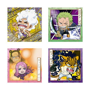 Bandai One Piece Characters Wafer Biscuit + Sticker (Japan)