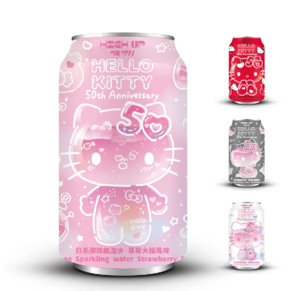 Hello Kitty Ramune Soda Strawberry Daifuku 330ml