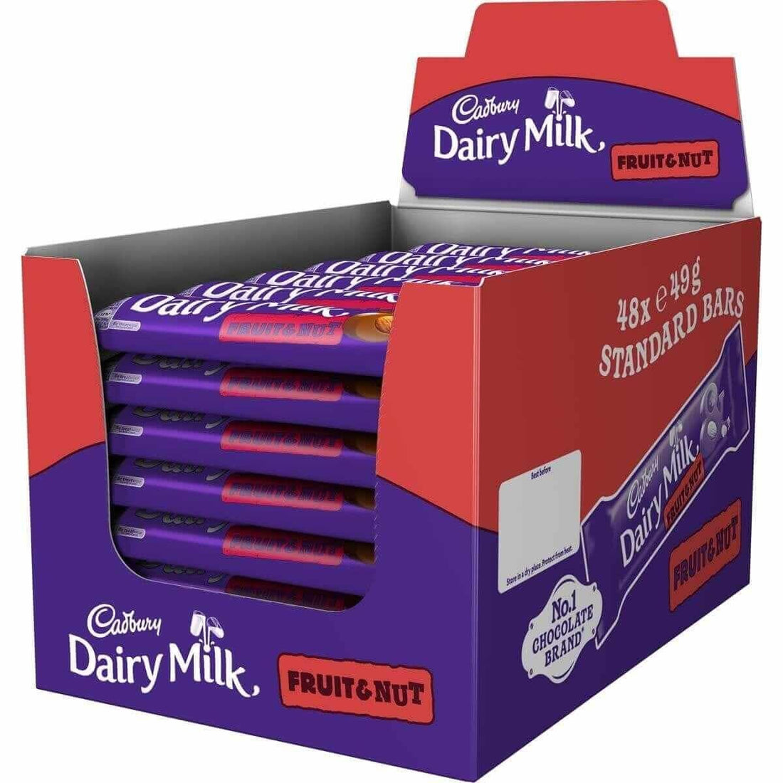 Cadbury Dairy Milk Fruit & Nut 48pck x 49g (Ireland)