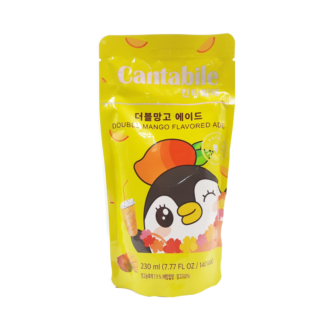 Cantabile Double Mango Pouch Drink pack of 10x230ml (Korea)