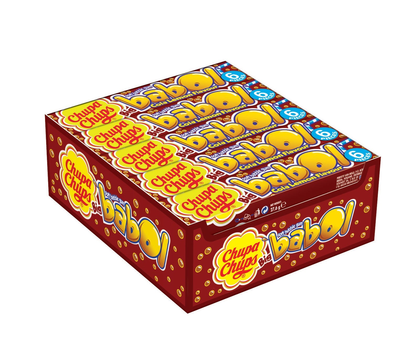 Chupa Chups Big Babol Cola Lemon 20pck (Netherlands)