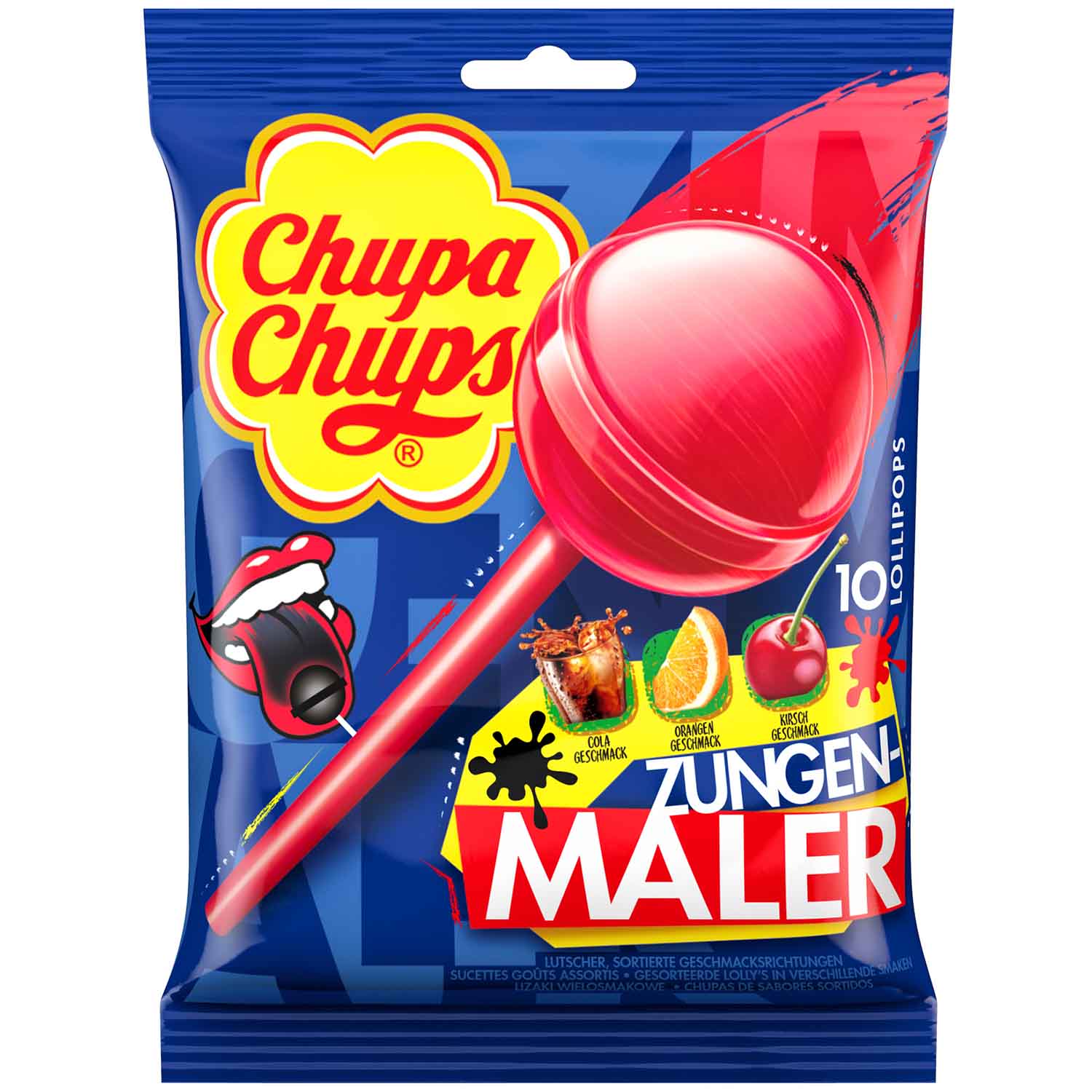 Chupa Chups Zungenmaler (Tongue painter) 120g Bag (Spain)