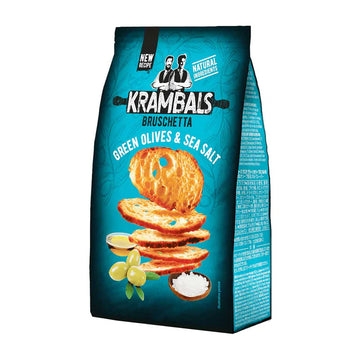 Krambals Bruschetta Green Olives & Sea Salt 70g (Europe)