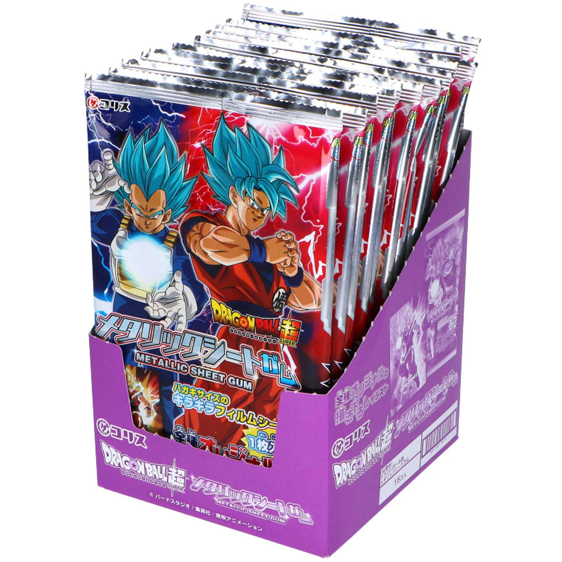 Coris DB Metallic Sheet Gum with a Dragon Ball Card (Box of 15) (Japan)