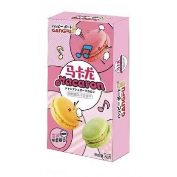 Popping Candy Macaron With Strawberry Biscuit Flavor 50g (China)