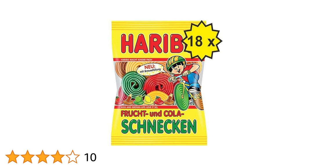 Haribo Rotella Frucht & Cola Schnecken 18x160g (Germany)