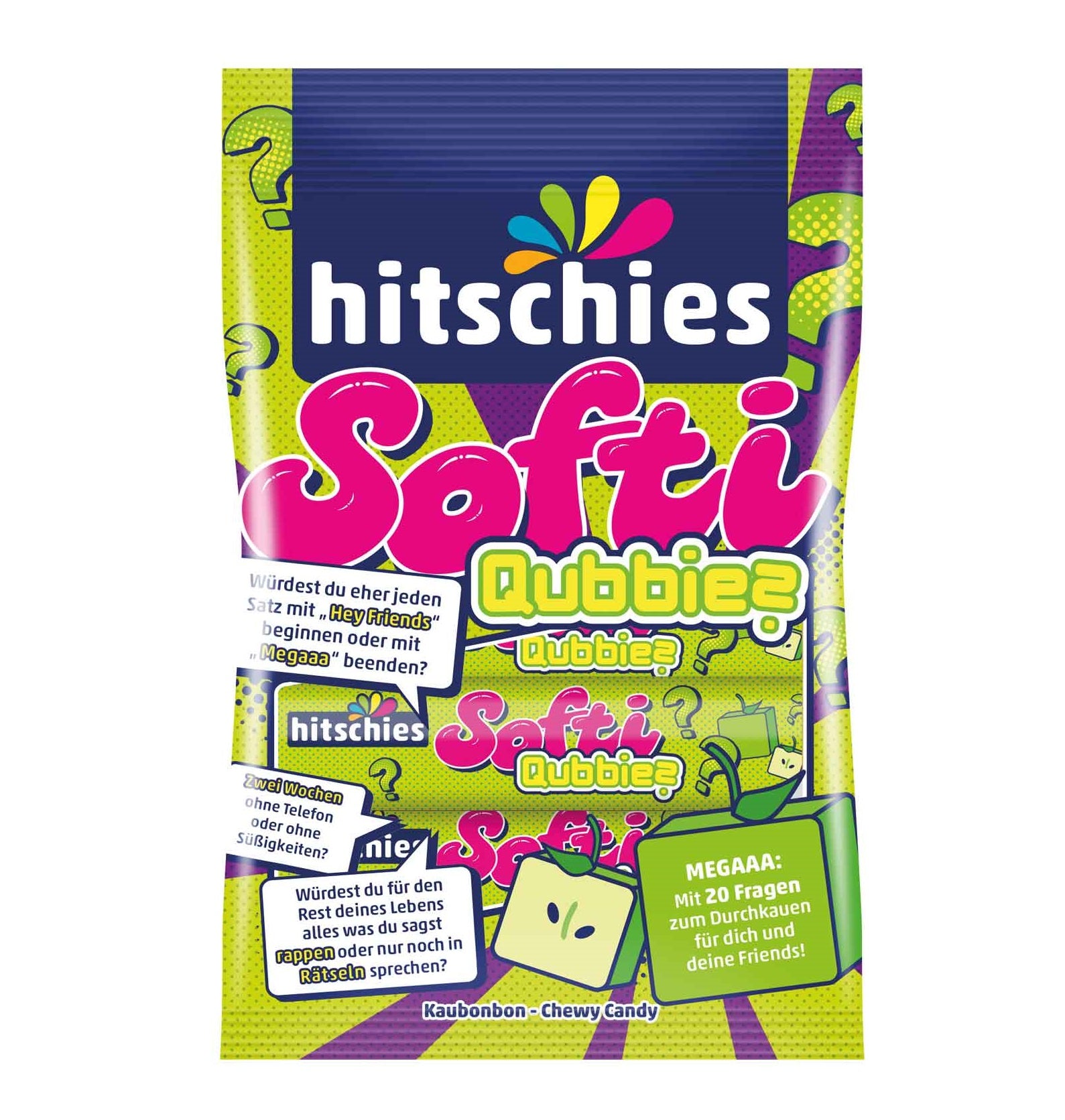 Hitschies Softi Qubbies Apfel 80g (Germany)