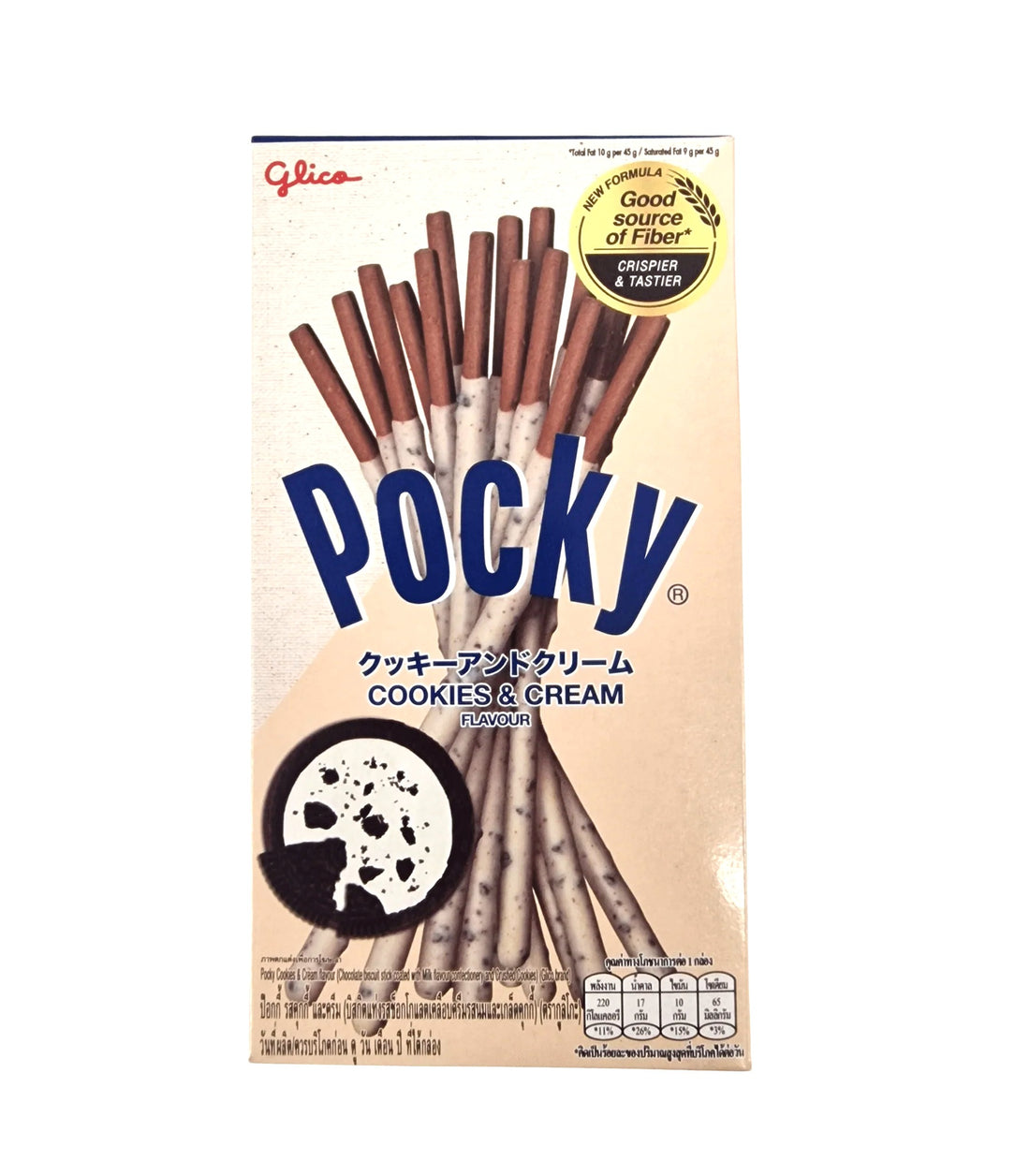 Pocky Cookies & Cream Biscuit Sticks 41g (Thailand)