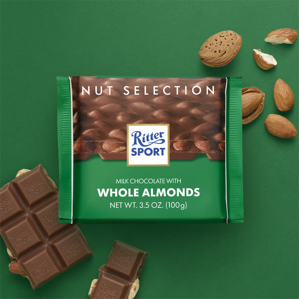 Ritter Sport Milk Whole Almonds 100g (Germany)