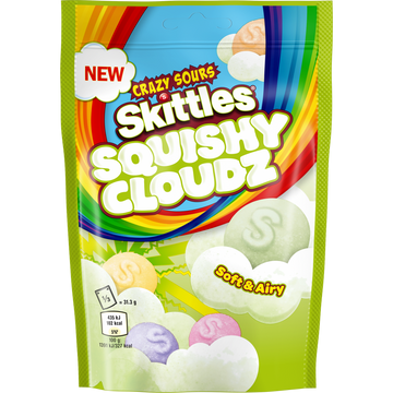 Skittles Squishy Cloudz Crazy Sour 94g (UK)