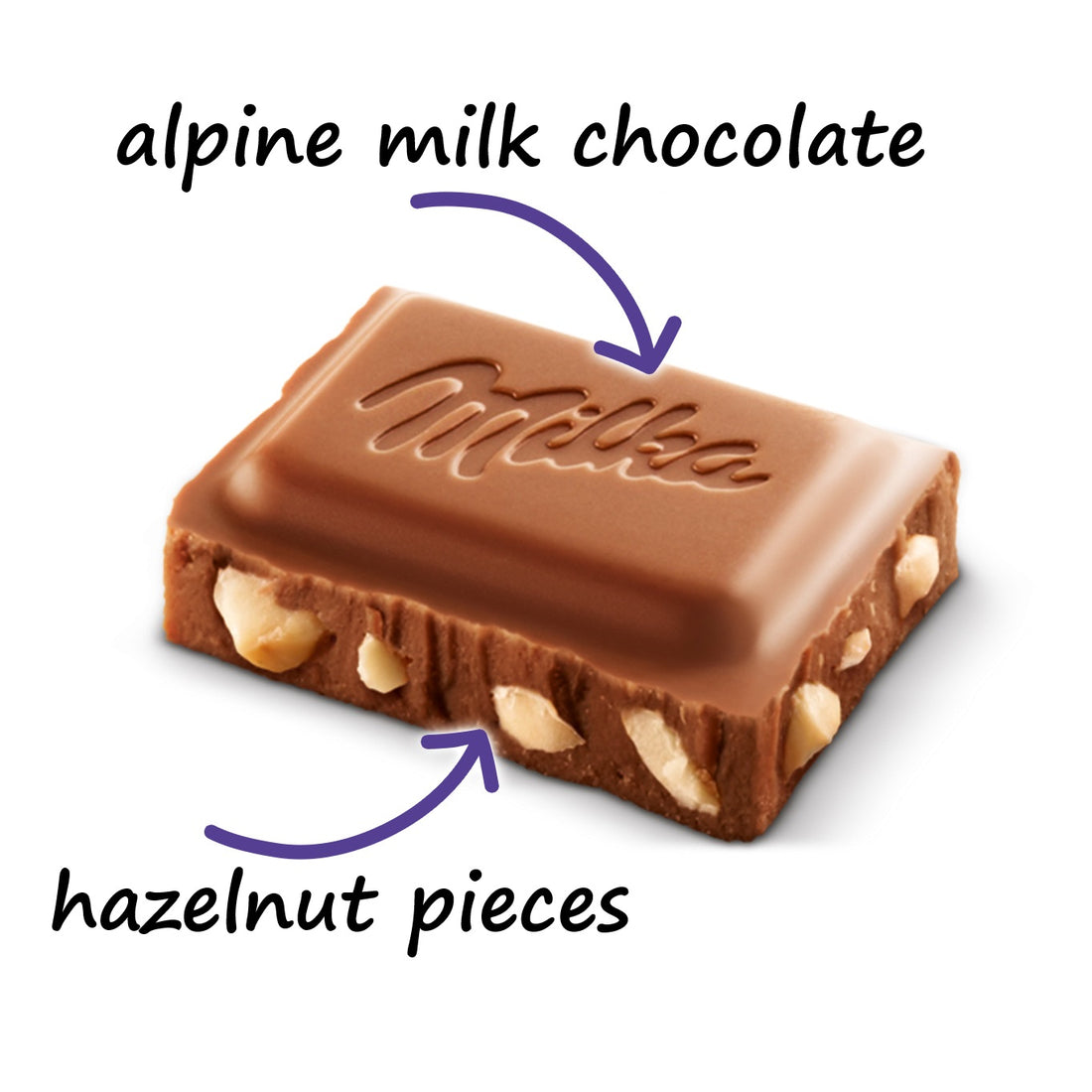 Milka Broken Hazelnut 100g (Germany)