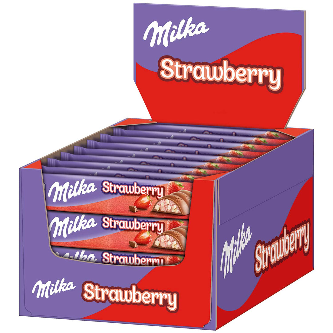 Milka Strawberry Box of 36 x 36.5g (Switzerland)