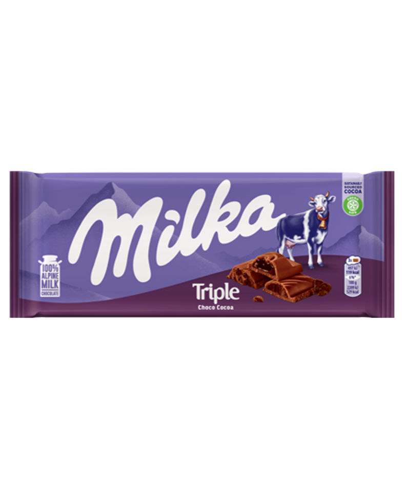 Milka Triple Choco Kakao 90g (Germany)