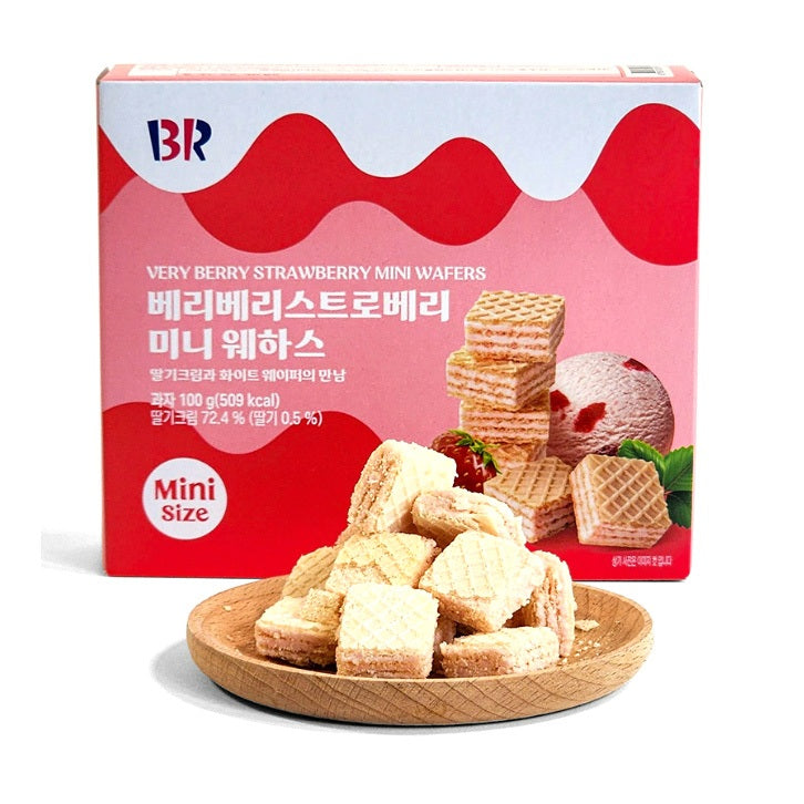 Baskin Robbins Very Berry Strawberry Mini Wafers – 100g (Korea)