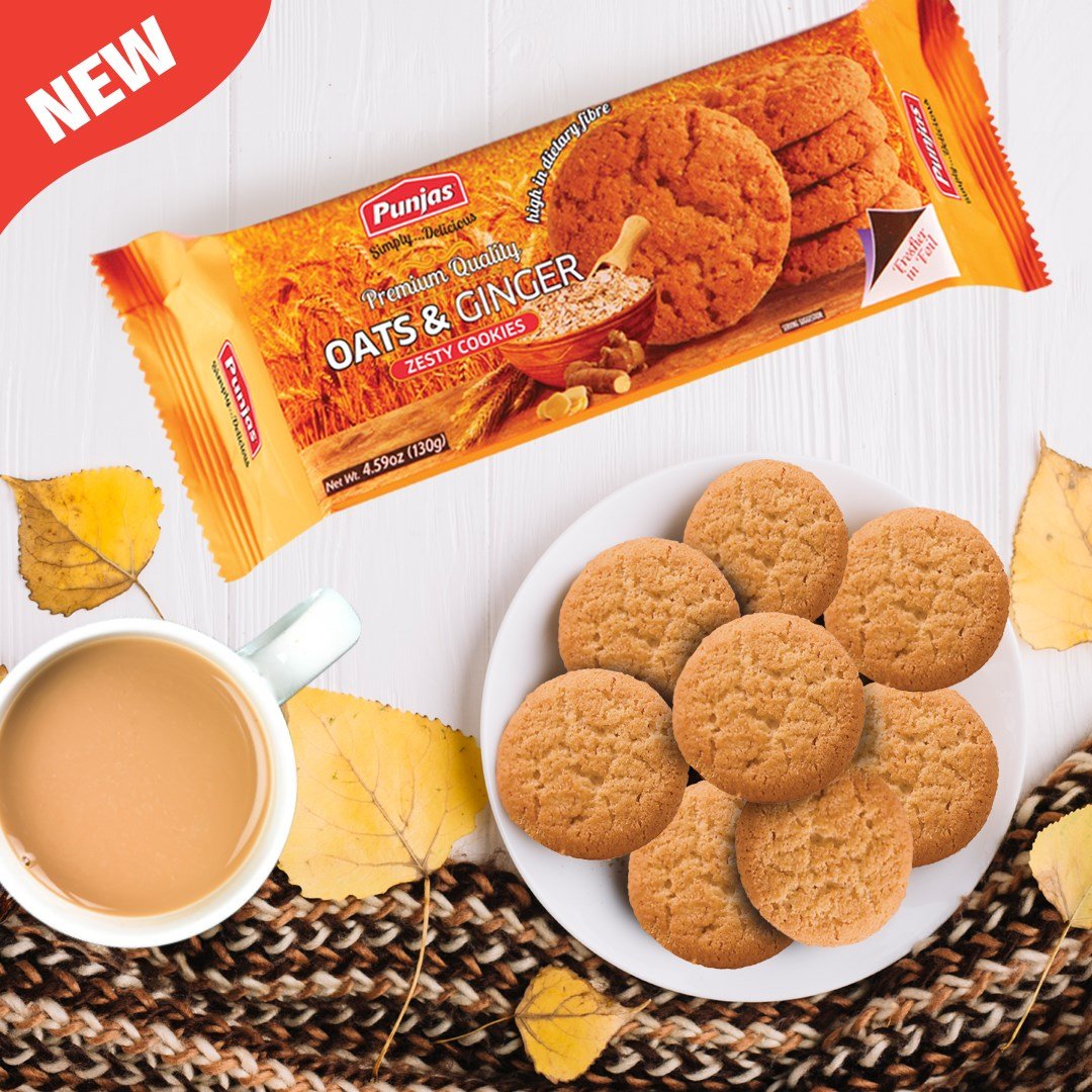 Punjas Oats & Ginger Cookies 130g (Fiji)