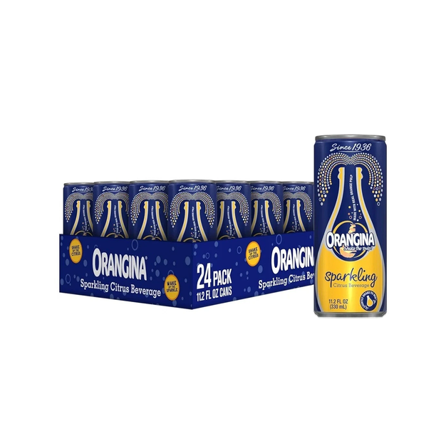 Orangina Carbonated Orange Slim Can 330ml - 4x6pck (Europe)