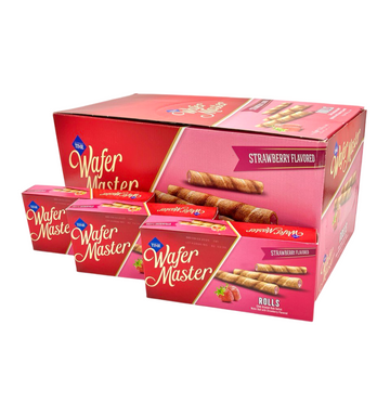 Cizmeci Time Master Wafer Strawberry Rolls 24pck x 65g (Türkiye)