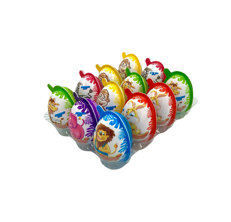 Safari Surprise Egg with Peanut & Milky Hazelnut Cream 24pck x 15g (Türkiye)