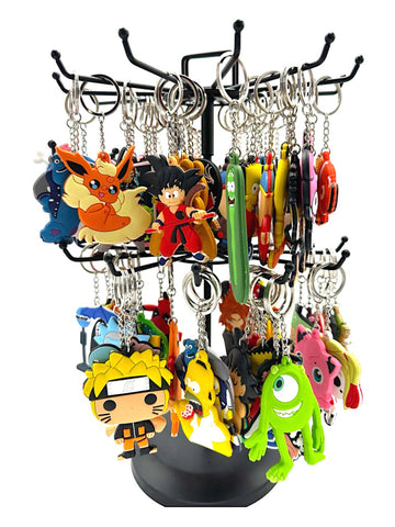 Character Keychains Flat (100 pack with display)