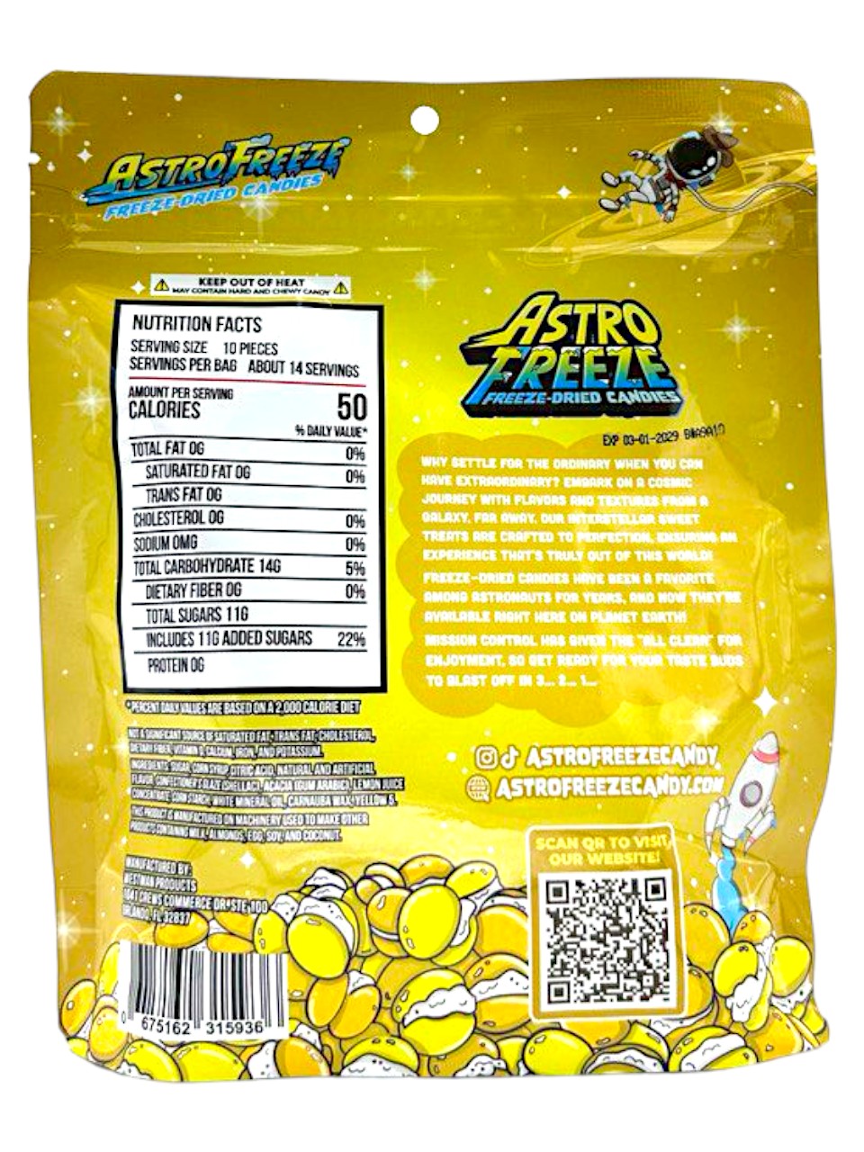 Astro Freeze Lunar Lemons 5.29oz