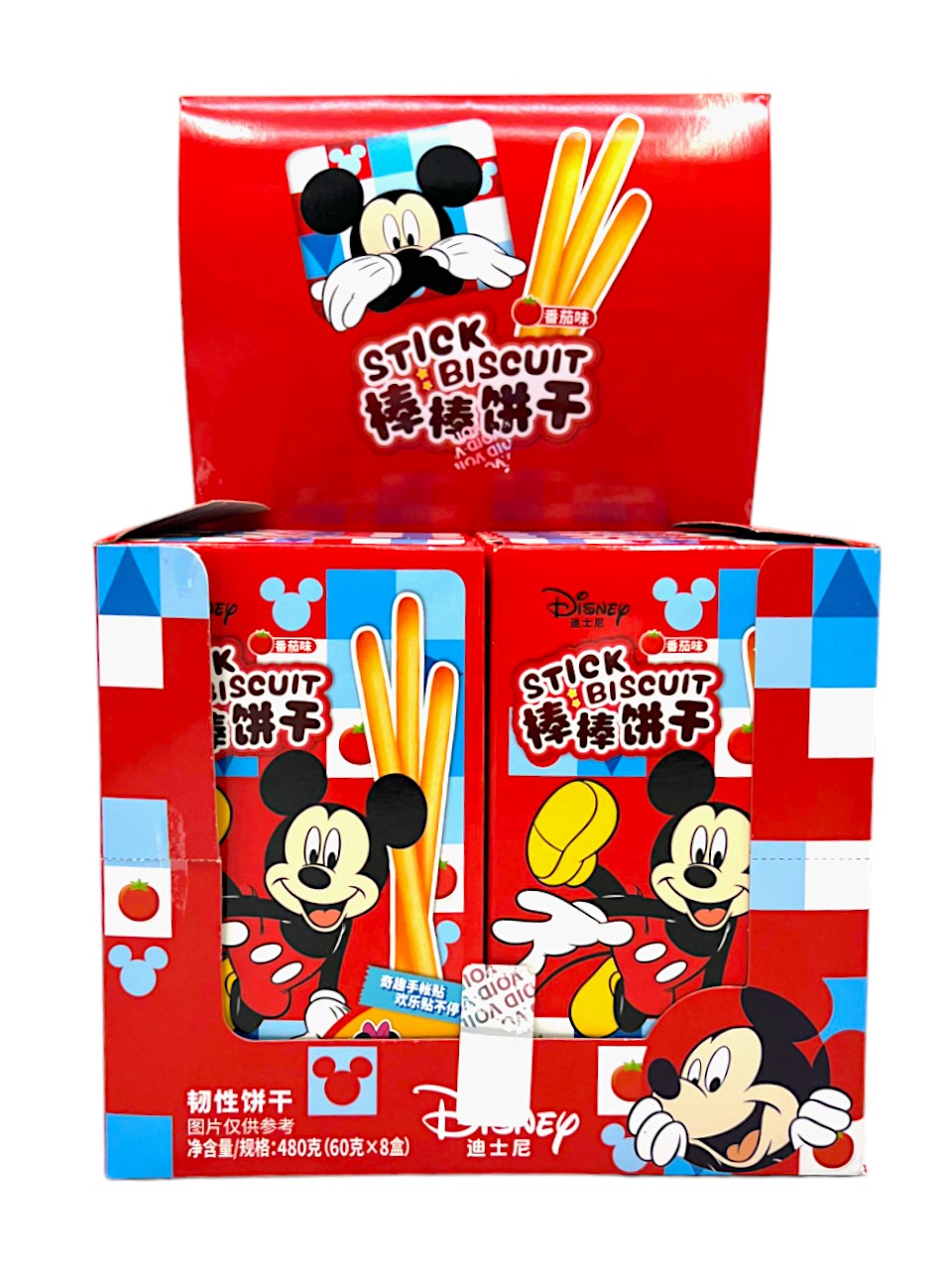 BinQi Disney Mickey Mouse Stick Biscuit Pack of 8 (China)
