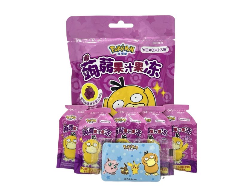 Pokemon Konjac Juice Jelly Grape Gummy 120g (China)