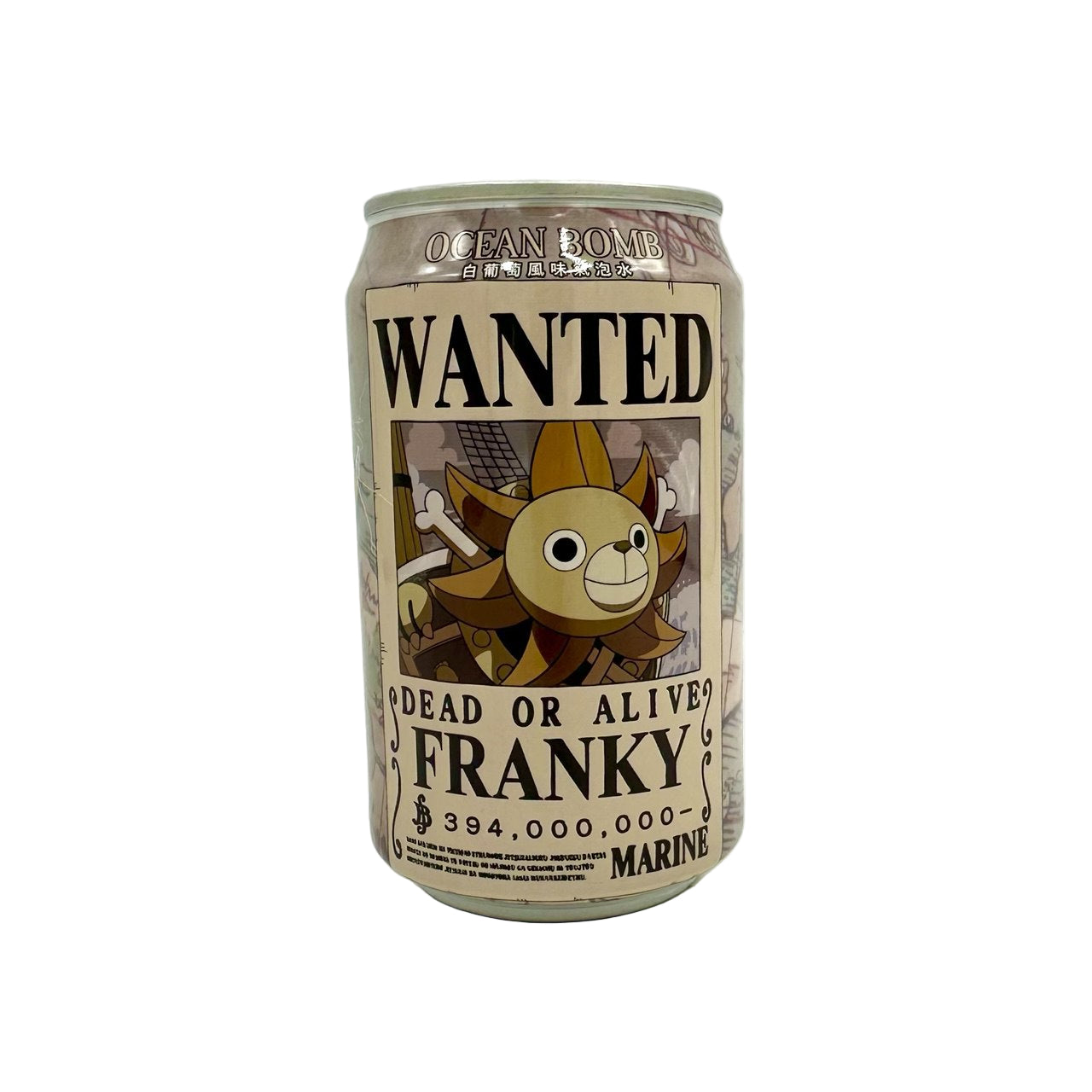 Ocean Bomb- One Piece Wanted Poster Edition White Grape Flavor 330ml (