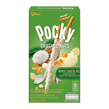 Pocky White Chocolate w/ Crushed Nuts Biscuit Sticks 25g (Thailand)