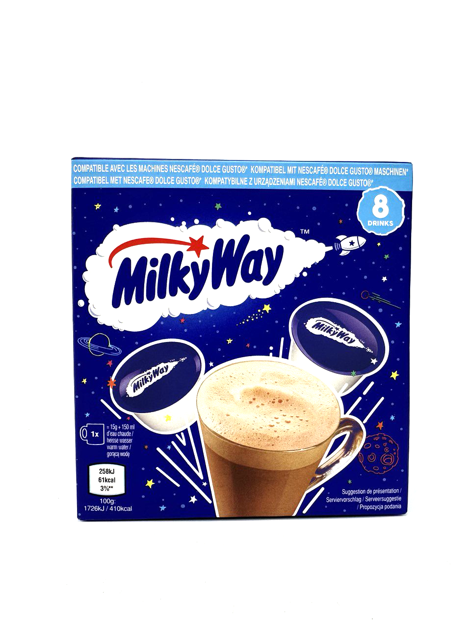 Milky Way Hot Chocolate Pods for Dolce Gusto (8pods) (UK)