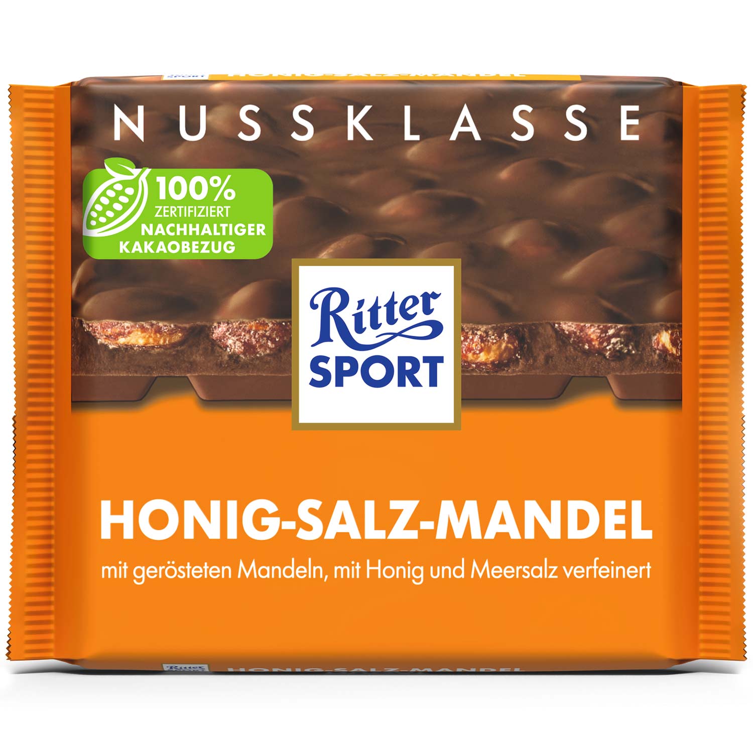 Ritter Sport Milk Honey Salt Whole Almond (Germany)