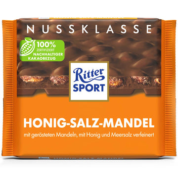 Ritter Sport Milk Honey Salt Whole Almond (Germany)