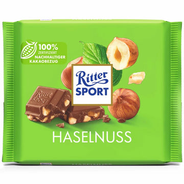 Ritter Sport Milk Chopped Hazelnuts 100g (Germany)