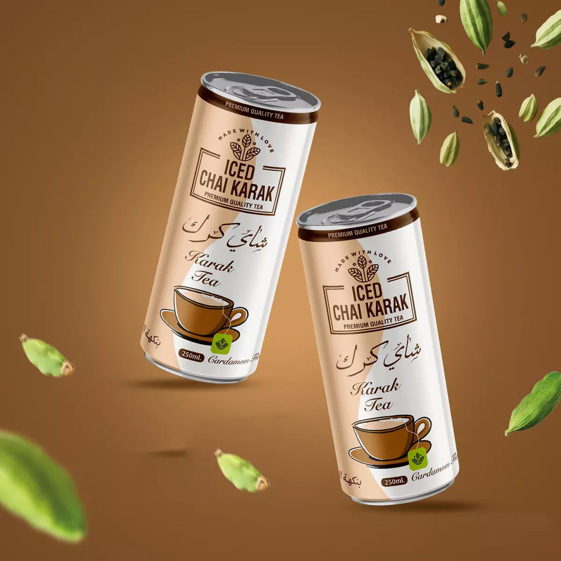 Iced Chai Karak Cardamom 250ml (Jordan)