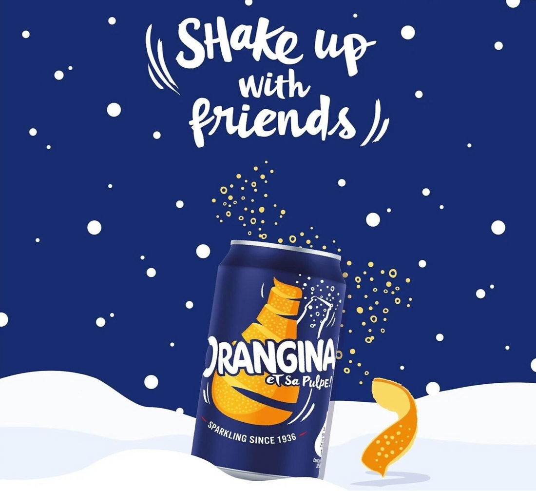 Orangina Carbonated Orange Drink 330ml (UK)
