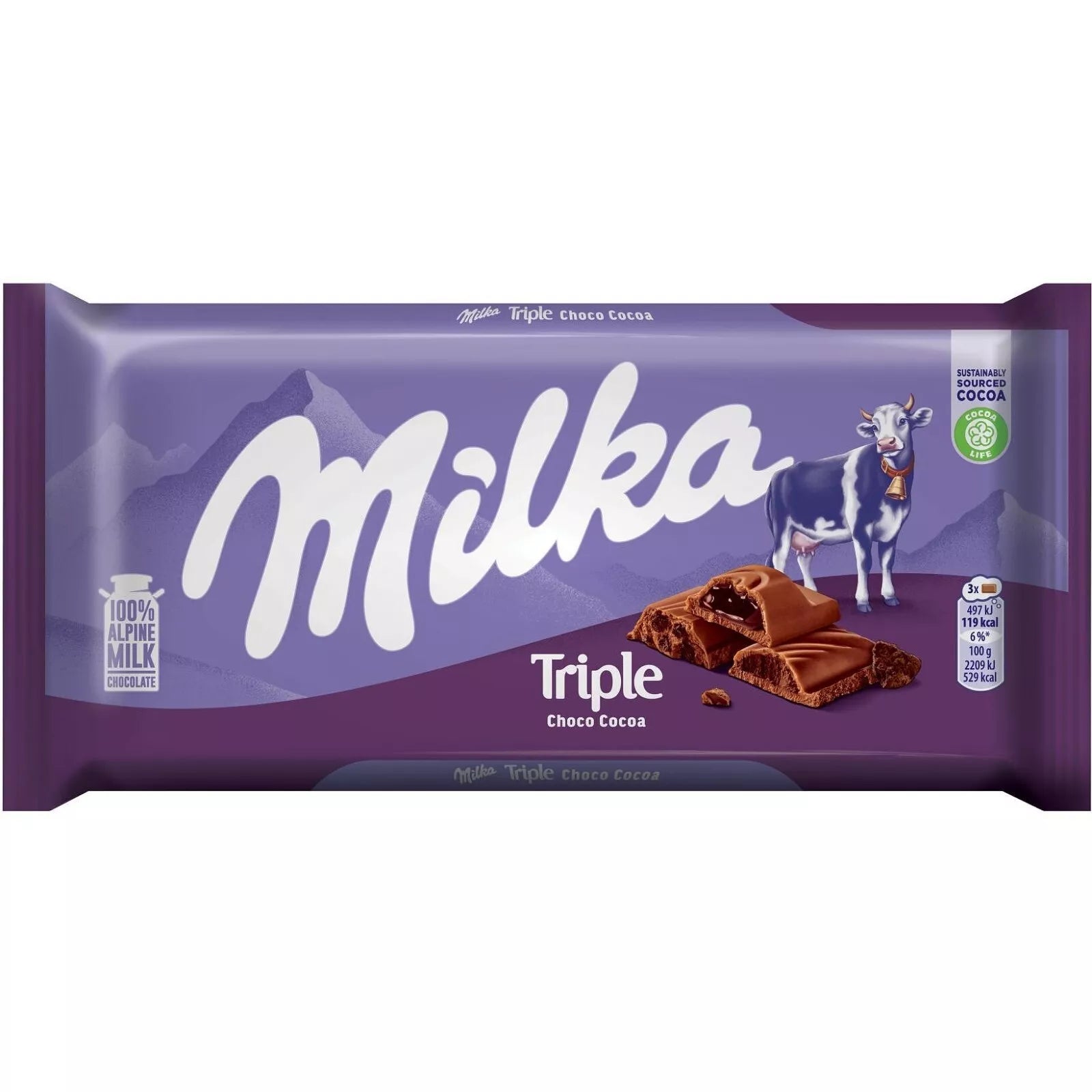Milka Triple Choco Cocoa 90g (Germany)