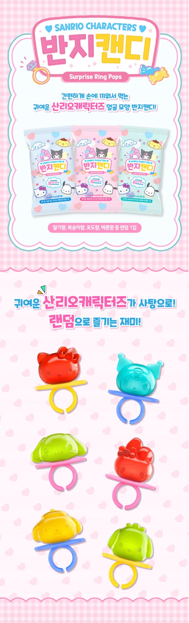 Sanrio Characters Ring Candy (Korea)