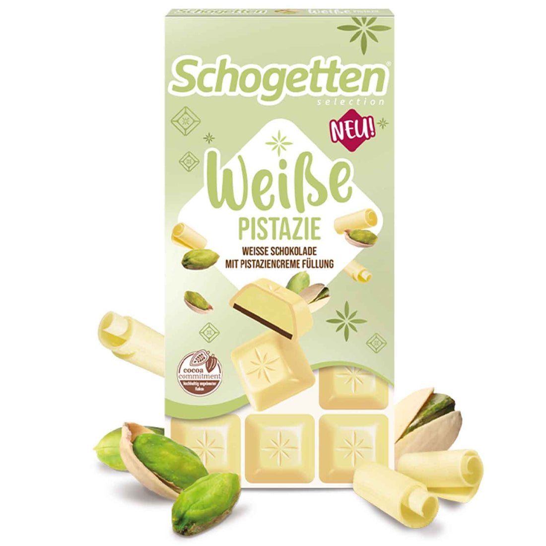 Schogetten White Pistachio 15pck x 100g (Germany)