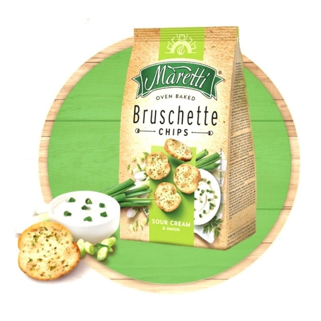 Maretti Bruschette Chips Sour Cream & Onion 142g (Italy)