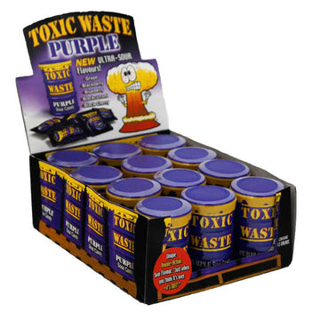 Toxic Waste Purple Ultra Sour Candy Drum 12pck
