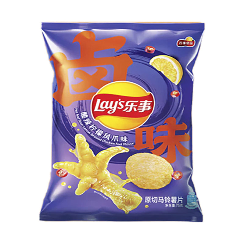 Lays Chips Lemon Sour Chicken Feet (China)